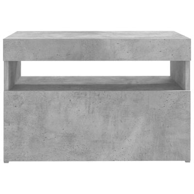 vidaXL TV skříňka s LED osvětlením betonově šedá 60 x 35 x 40 cm