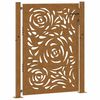 vidaXL Zahradn&iacute; br&aacute;na 100 x 125 cm z odoln&eacute; oceli s motivem plamene