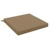 vidaXL Polstr s jedn&iacute;m kusem SOEST 100% polyester Taupe 70 x 70 x 7 cm