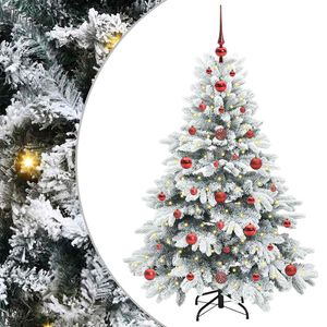 vidaXL Uměl&yacute; v&aacute;nočn&iacute; stromeček s 150 LED diodami B&iacute;l&aacute; 120 cm PE a PVC