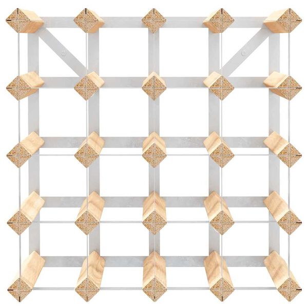 vidaXL Stojan na v&iacute;no na 20 lahv&iacute; masivn&iacute; borov&eacute; dřevo