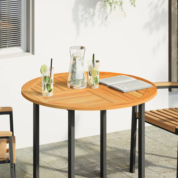 vidaXL Stoln&iacute; deska &Oslash; 90 x 2,2 cm kulat&aacute; masivn&iacute; ak&aacute;ciov&eacute; dřevo