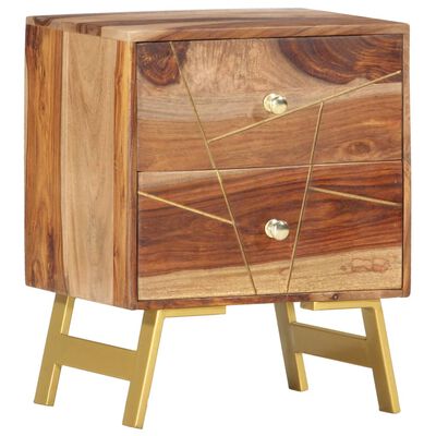 vidaXL Noční stolek 40 x 30 x 50 cm masivní sheeshamové dřevo