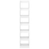 vidaXL Knihovna / dělicí stěna bílá s vysokým leskem 40 x 30 x 198 cm