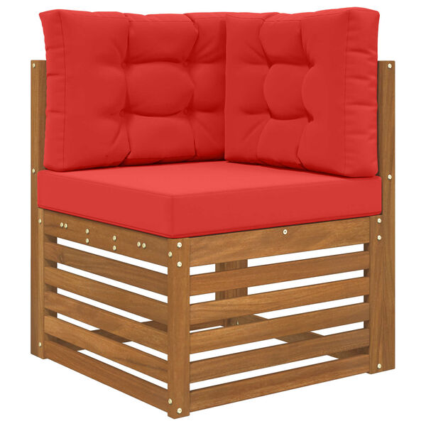 vidaXL Venkovn&iacute; pol&scaron;t&aacute;ř na pohovku 3 pcs Červen&aacute; Polyester