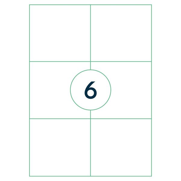 rillprint Samolepic&iacute; etikety 105 x 99 mm 1 000 archů b&iacute;l&eacute;