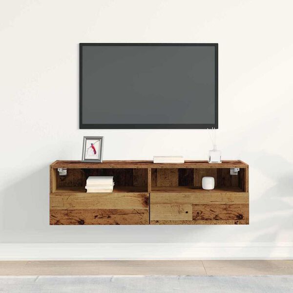 vidaXL TV wall cabinet Star&eacute; dřevo 100 x 30 x 30 cm kompozitn&iacute; dřevo