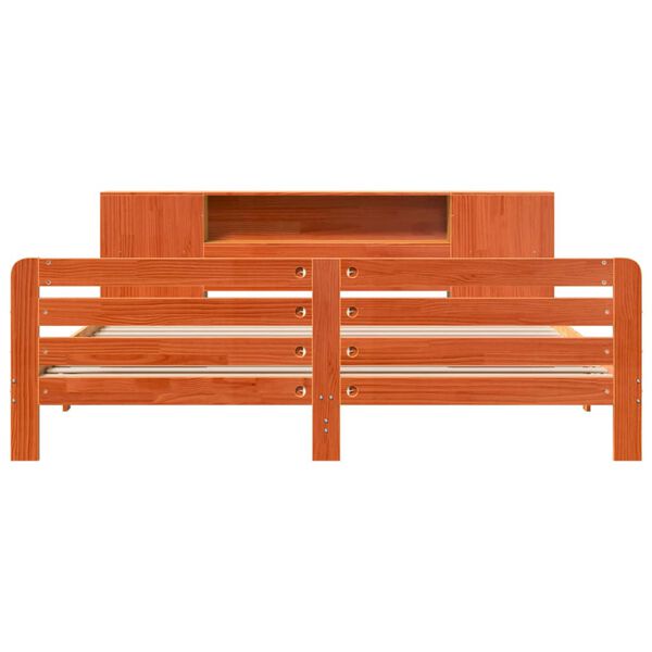 vidaXL Postel bez matrace voskově hněd&aacute; 200 x 200 cm masivn&iacute; borovice