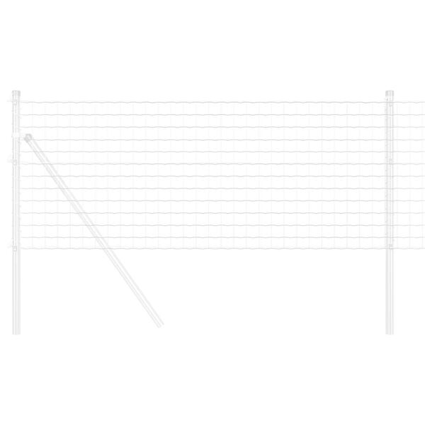 vidaXL Euro plot Stříbrná 0,4 x 10 m Horko pozinkovaná železo