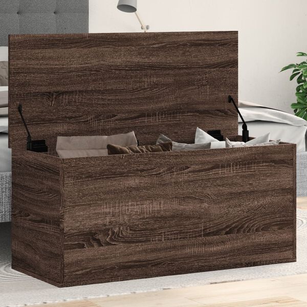 vidaXL &Uacute;ložn&yacute; box hněd&yacute; dub 100 x 42 x 46 cm kompozitn&iacute; dřevo