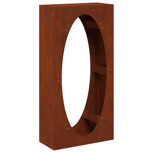 vidaXL Stojan na palivov&eacute; dřevo 50x23x100 cm povětrnostně odoln&aacute; ocel