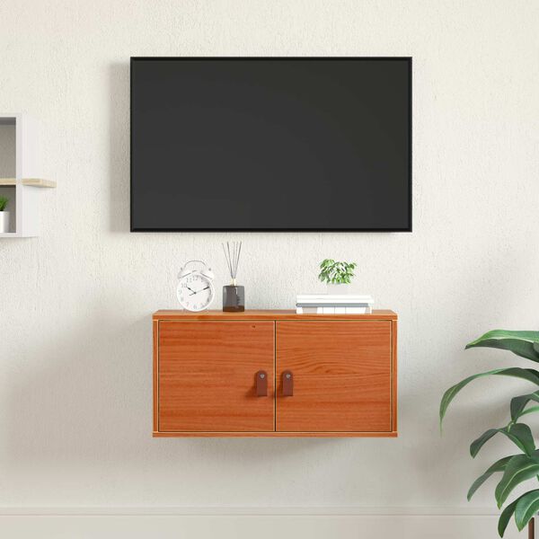 vidaXL N&aacute;stěnn&aacute; skř&iacute;ňka s polic&iacute; Voskově hněd&aacute; 60 x 30 x 30 cm