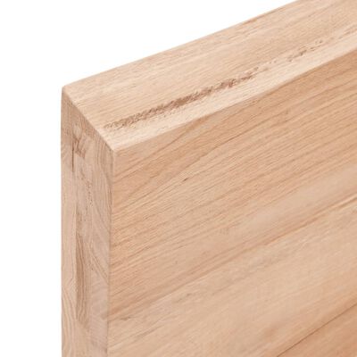 vidaXL Stolní deska hnědá 100x60x(2-6)cm ošetřený dřevo živá hrana