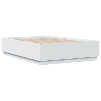 vidaXL Rám postele bílý 140 x 190 cm kompozitní dřevo