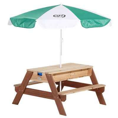 AXI Dětský piknikový stůl s pískem/vodou Nick s deštníkem