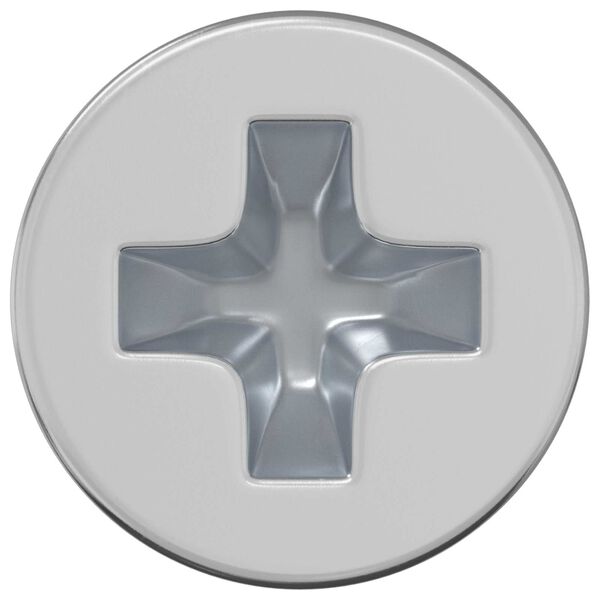 vidaXL Hřeb&iacute;ky s opatřenou hlavou 2 pcs Stř&iacute;brn&aacute; M4 x 6 mm Ocel