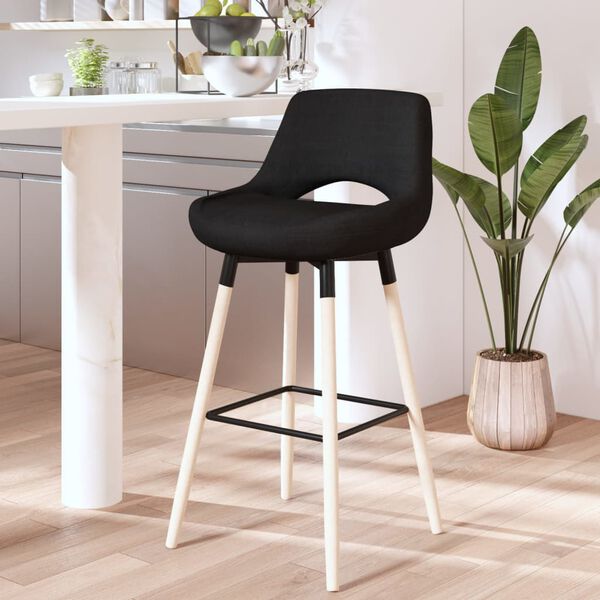 vidaXL Barov&aacute; židle čern&aacute; textil