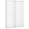 vidaXL Gabionov&yacute; ko&scaron; s v&iacute;ky z pozinkovan&eacute;ho dr&aacute;tu 150 x 100 x 30 cm