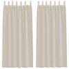 vidaXL Voile Z&aacute;clona 2 ks P&iacute;skov&aacute; 245 x 140 cm Polyester
