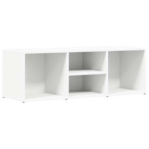 vidaXL Botn&iacute;kov&aacute; lavice b&iacute;l&aacute; 102 x 35 x 35 cm kompozitn&iacute; dřevo