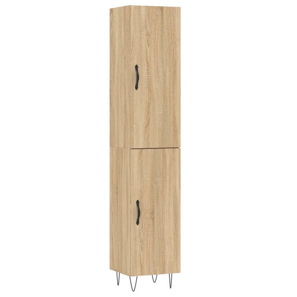 vidaXL Skř&iacute;ň highboard dub sonoma 34,5 x 34 x 180 cm kompozitn&iacute; dřevo