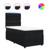 vidaXL Box spring postel s matrac&iacute; čern&aacute; 90x190 cm samet