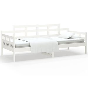 vidaXL V&aacute;lenda b&iacute;l&aacute; masivn&iacute; borov&eacute; dřevo 90 x 200 cm
