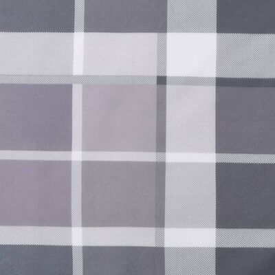 vidaXL Poduška na palety šedá károvaná 60 x 40 x 12 cm textil