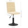 vidaXL Otočné jídelní židle 2 ks krémové samet