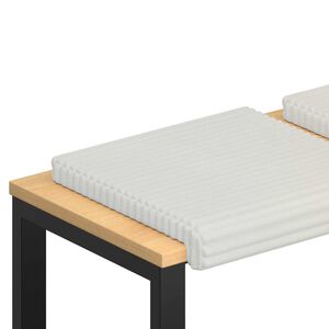 vidaXL Pol&scaron;t&aacute;ř na lavici 2 ks Hladk&yacute; kord Kr&eacute;mov&aacute; Hloubka 35 cm