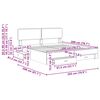 vidaXL R&aacute;m postele s čelo &Scaron;ed&aacute; Sonoma 200 x 200 cm kompozitn&iacute; dřevo