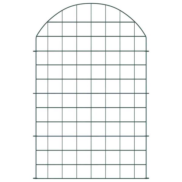 vidaXL Sada plotu na rybník 8 pcs Zelená 50 x 80 cm Ocel