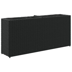vidaXL Zahradn&iacute; truhl&iacute;k s 2 květin&aacute;či hněd&yacute; 90 x 20 x 40 cm
