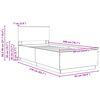vidaXL R&aacute;m postele s čelo Dub sonoma 90 x 200 cm Kompozitn&iacute; dřevo