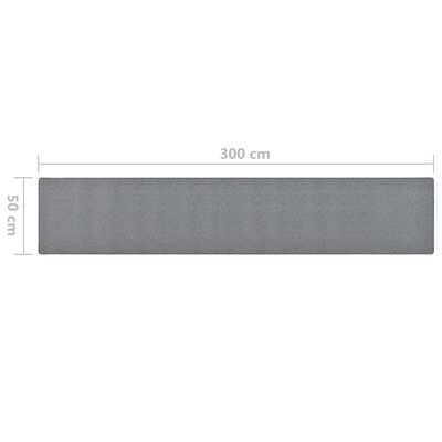 vidaXL Běhoun tmavě šedý 50 x 300 cm