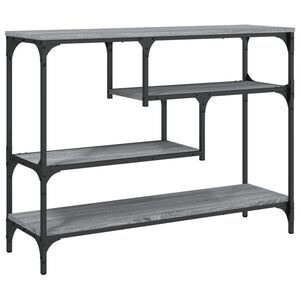 vidaXL Konzolov&yacute; stolek &scaron;ed&yacute; sonoma 100x30x75 cm kompozitn&iacute; dřevo