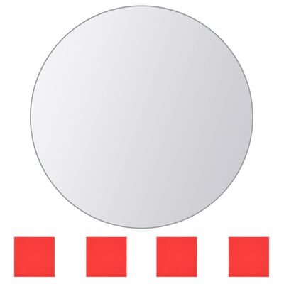 vidaXL Zrcadlové dlaždice, 8 ks, různé tvary, sklo