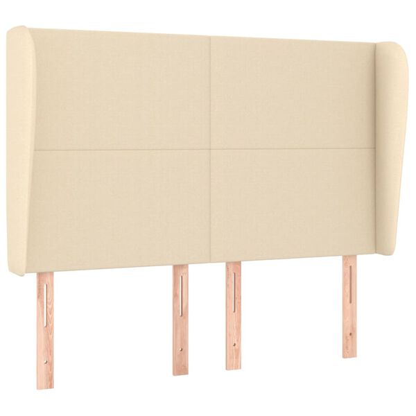 vidaXL Čelo postele typu u&scaron;&aacute;k kr&eacute;mov&eacute; 147x23x118/128 cm textil