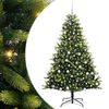vidaXL Uměl&yacute; skl&aacute;dac&iacute; v&aacute;nočn&iacute; stromeček 300 LED Zelen&aacute; 180 cm PVC a PE