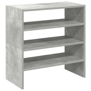vidaXL Stohovateln&eacute; botn&iacute;ky 2 ks betonově &scaron;ed&aacute; 60x30x30,5 cm