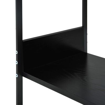 vidaXL Malá rovná knihovna černá 33,5x39,6x79,7 cm kompozitní dřevo
