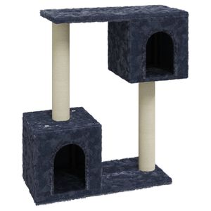 vidaXL &Scaron;krabadlo pro kočky se sisalov&yacute;mi sloupky tmavě &scaron;ed&eacute; 60 cm