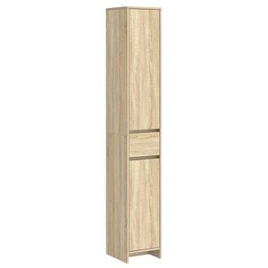 vidaXL Koupelnov&aacute; skř&iacute;ň Dub sonoma 30 x 33 x 190 cm Kompozitn&iacute; dřevo