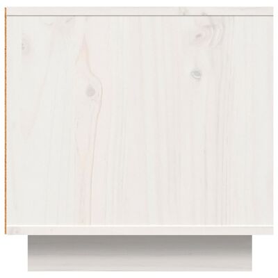 vidaXL TV skříňka bílá 140 x 40 x 40 cm masivní borové dřevo