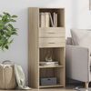vidaXL Skř&iacute;ň highboard dub sonoma 45 x 42,5 x 124 cm kompozitn&iacute; dřevo