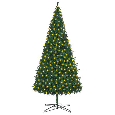 vidaXL Umělý vánoční stromek s LED osvětlením 400 cm zelený