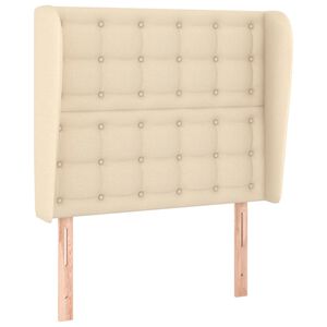 vidaXL Čelo postele typu u&scaron;&aacute;k kr&eacute;mov&eacute; 83 x 23 x 118/128 cm textil