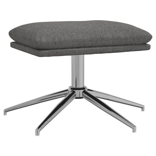 vidaXL Podnožka světle &scaron;ed&aacute; 60x60x35 cm textil