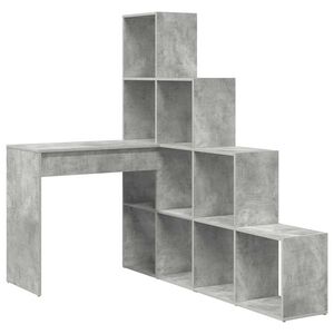 vidaXL Rohov&yacute; psac&iacute; stůl Betonově &scaron;ed&aacute; 101,5 x 149,5 x 149,5 cm