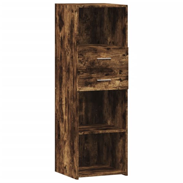 vidaXL Skř&iacute;ň highboard kouřov&yacute; dub 40 x 42,5 x 124 cm kompozitn&iacute; dřevo